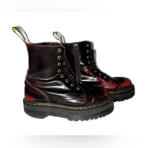 Dr. Martens Jadon Leather Arcadia Leather Platform Boots